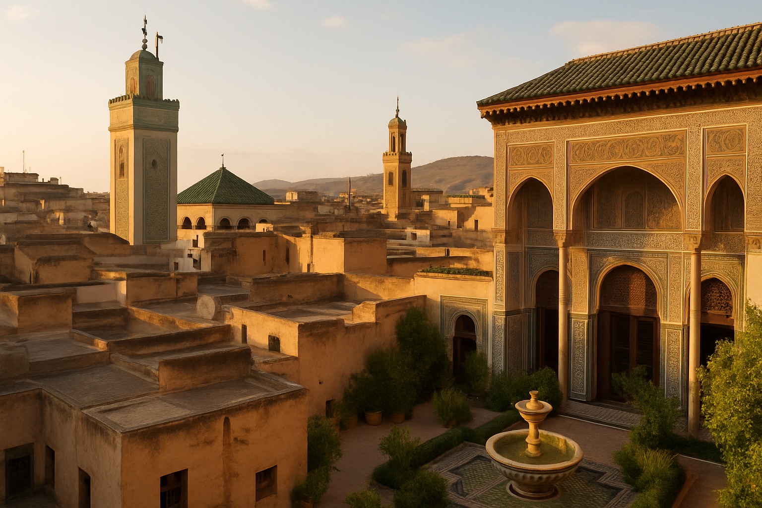 Medina und Palastgarten von Fès in Marokko