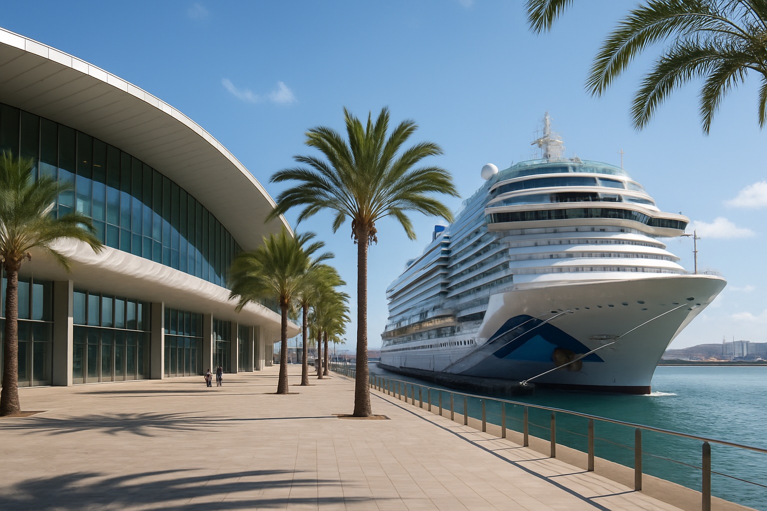 Kreuzfahrtterminal und Hafen von Las Palmas auf Gran Canaria