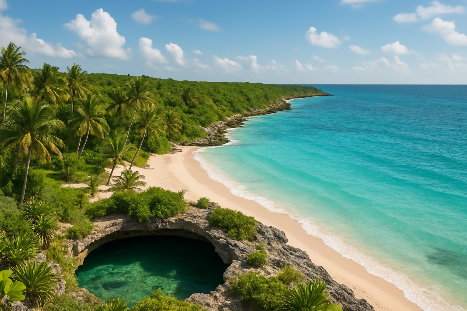 Riviera Maya in Mexiko mit Karibikstrand und Dschungel